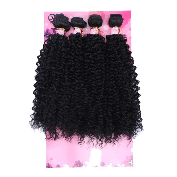Other - Kinky Curly Synthetic Hair Bundles 4 Pieces Natural Soft Sew In Extensions